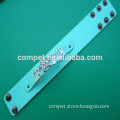 bracelet with 10MM slide strap pu leather t .fashion with slide letter or charms diy wristlet